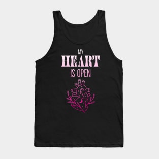 My Heart Is Open Openness Inspiration Warmly Tank Top